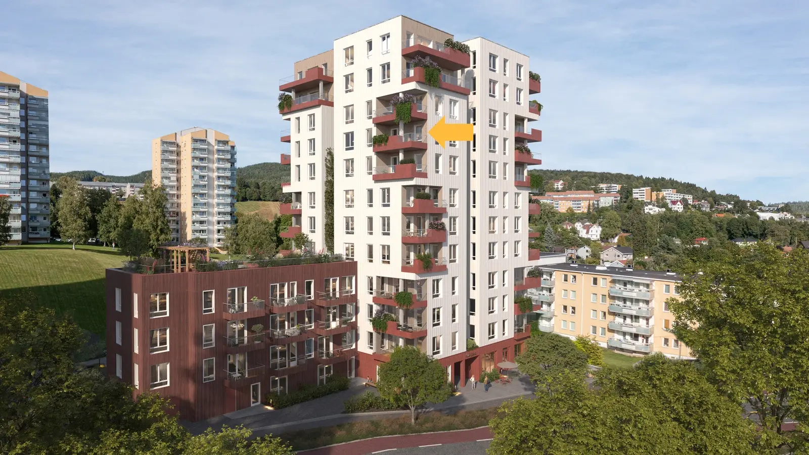 Pilar Bjerke er et moderne og fremtidsrettet boligprosjekt utviklet av Stor-Oslo Eiendom, med arkitektur tegnet av anerkjente A-Lab arkitekt