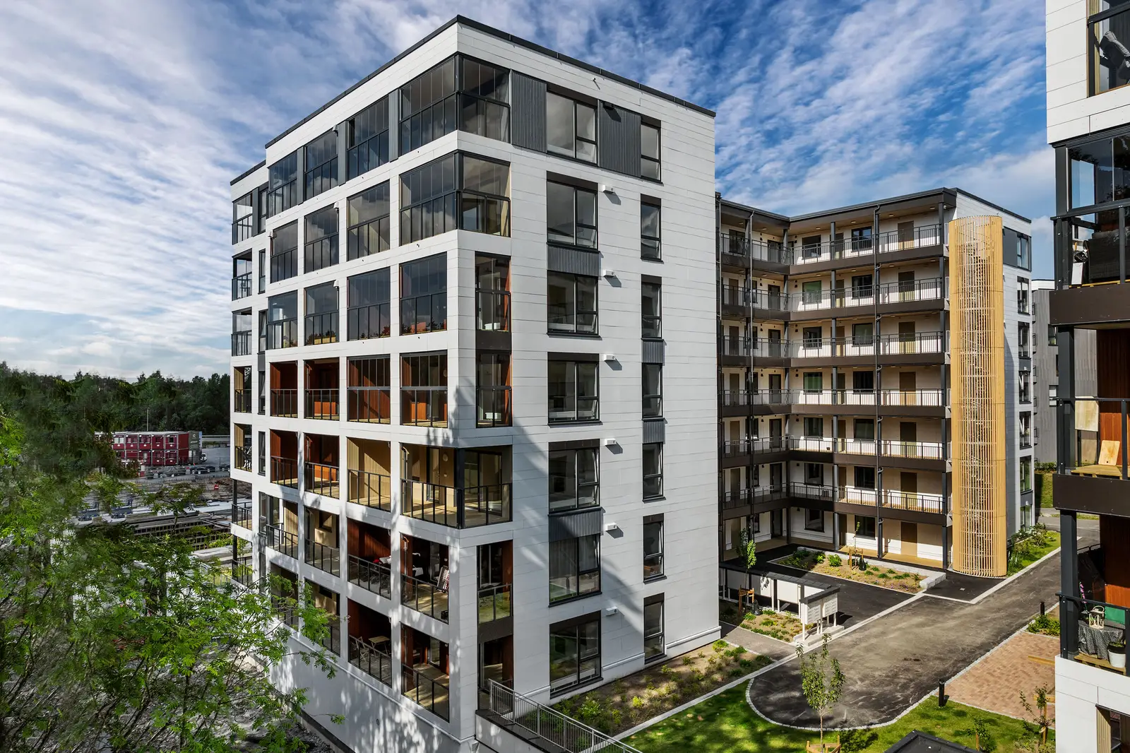 Bygg L består av 76 boligenheter, nyoppført i 2025