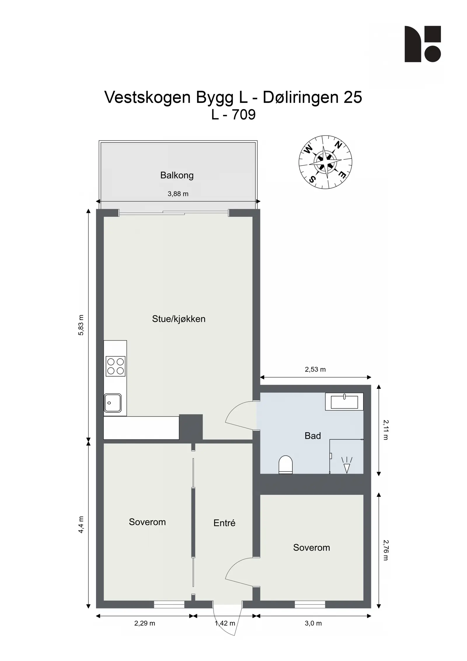Plantegning - L709