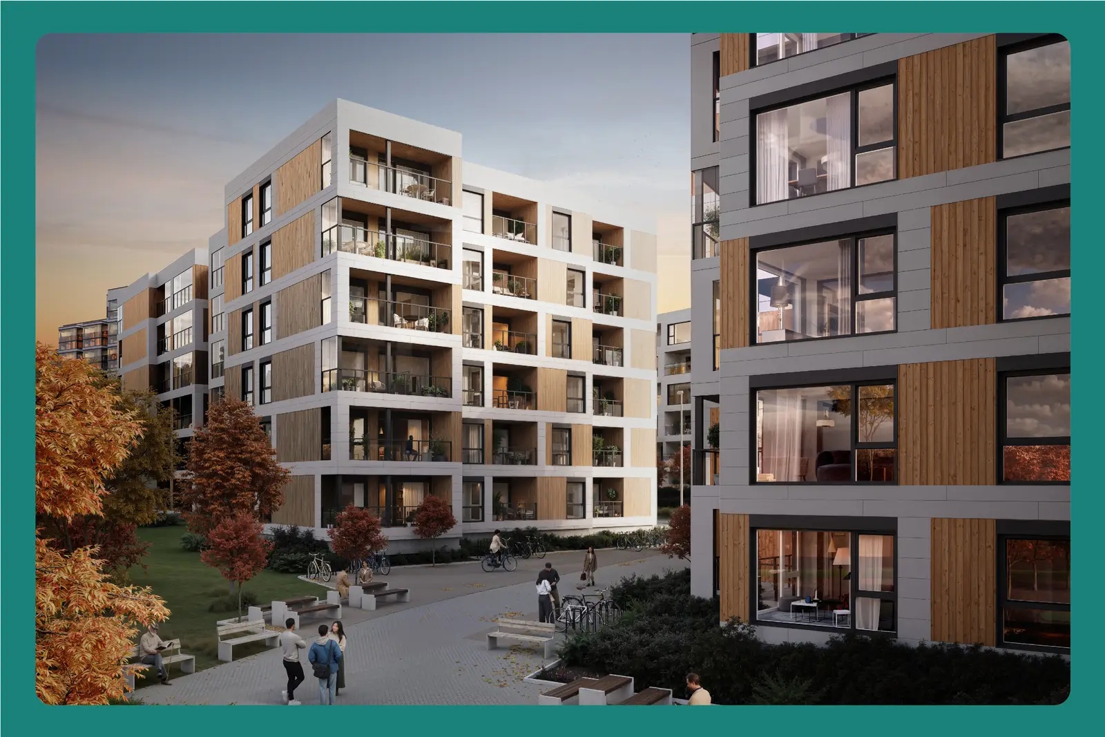 Velkommen til Vesthagen Jessheim bygg H! Her vil det bli bygget nye og moderne kvalitetsleiligheter, kun 600 m fra Jessheim sentrum! Illustr