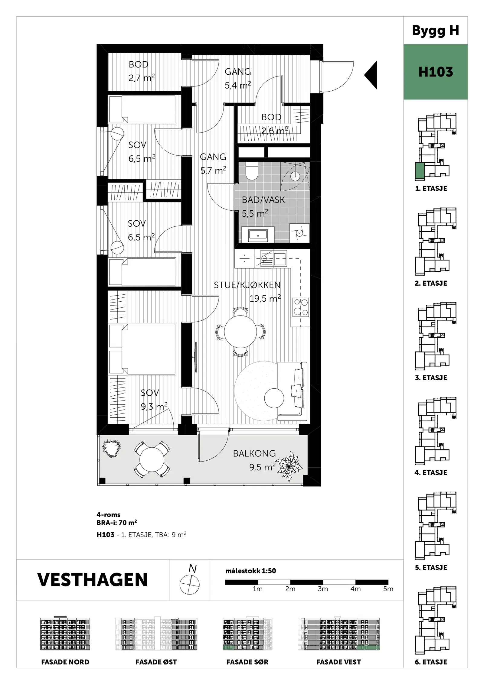 Plantegning - H103