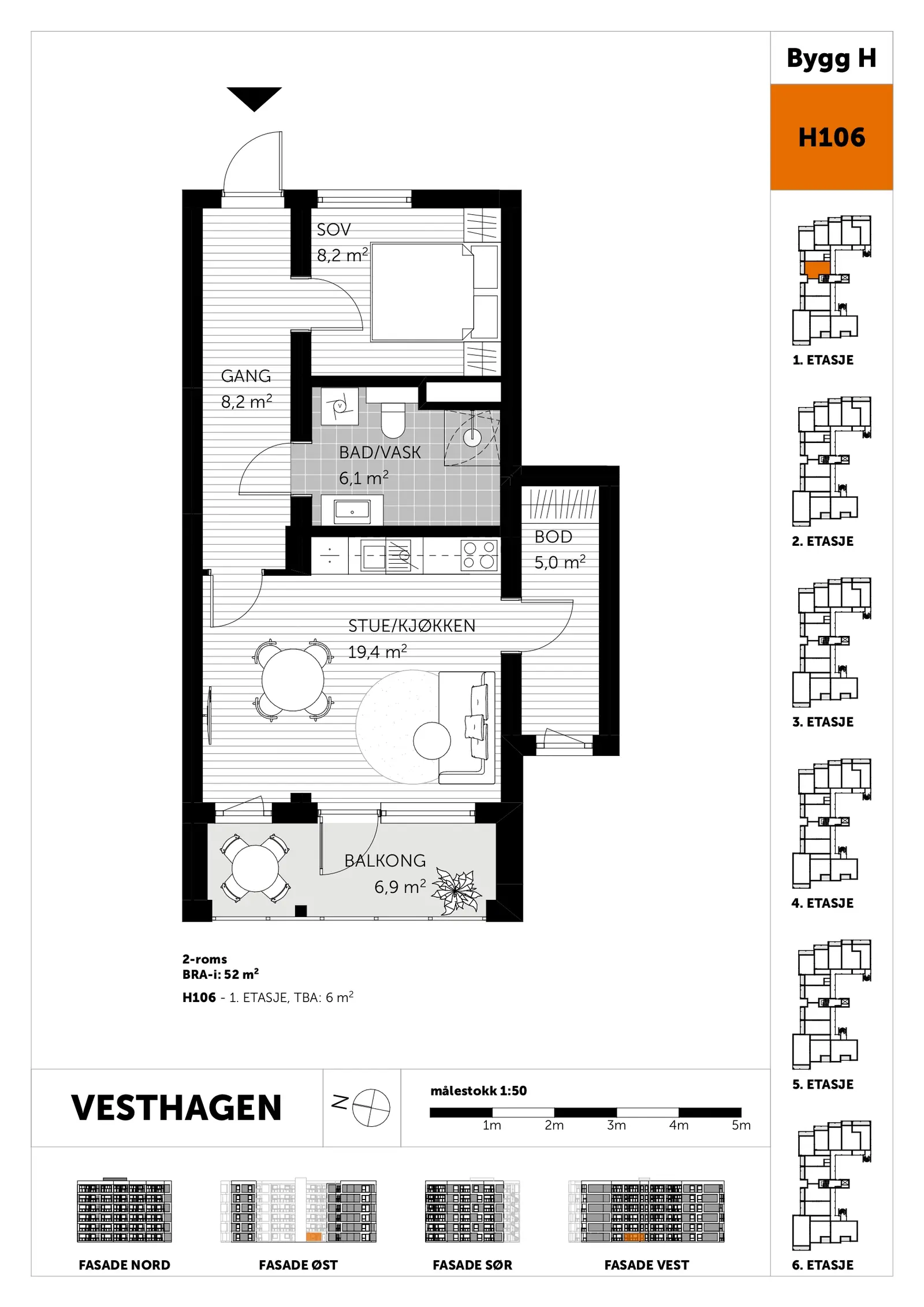 Plantegning - H106