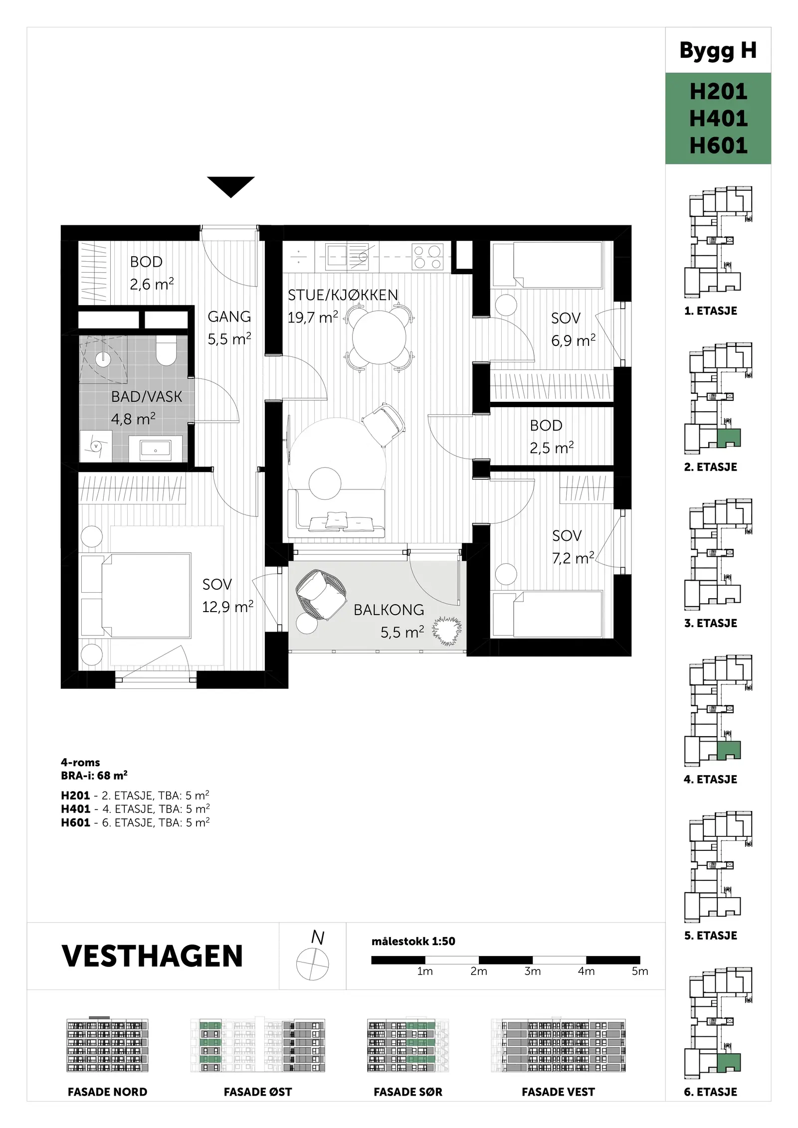 Plantegning - H201