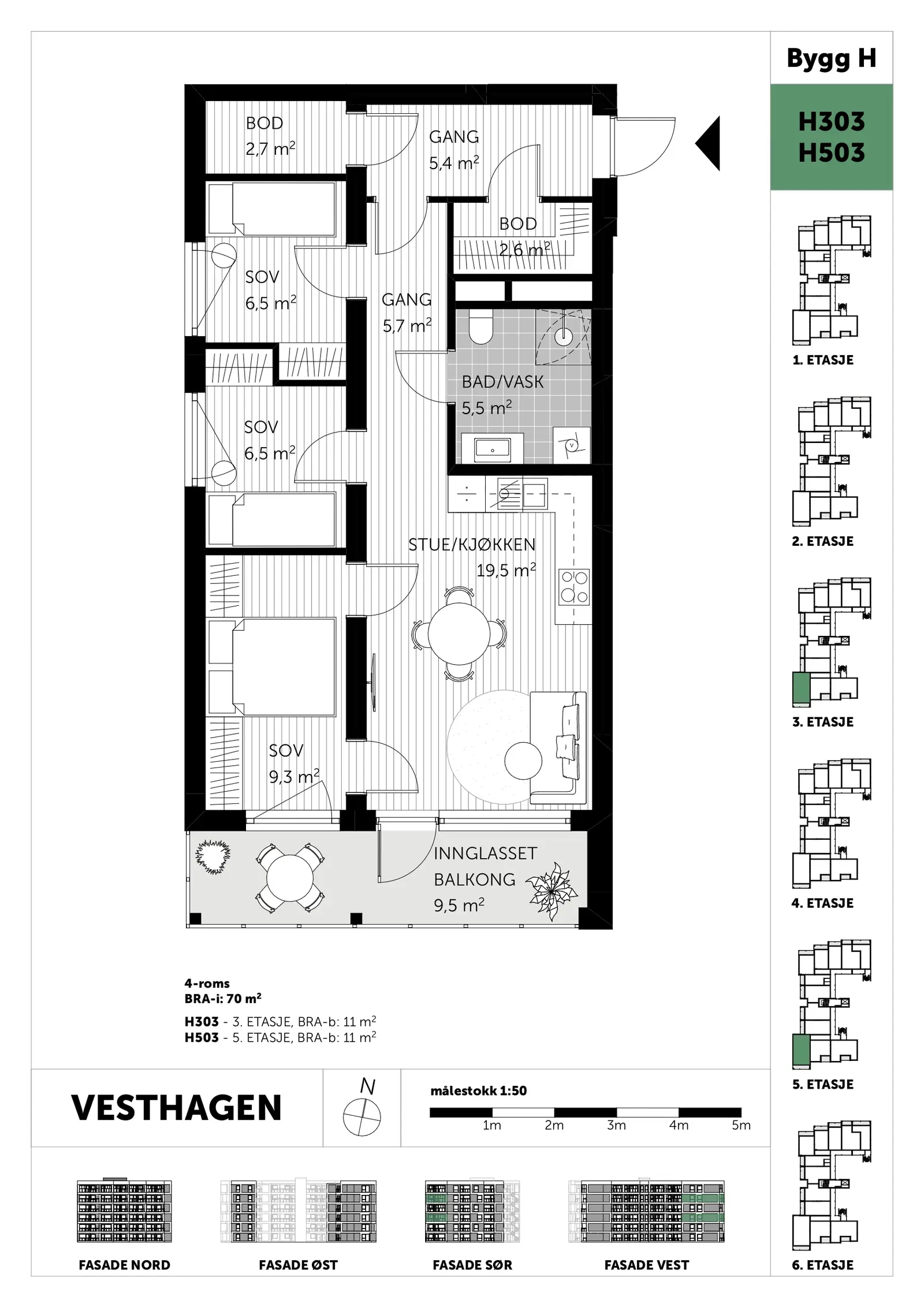 Plantegning - H303