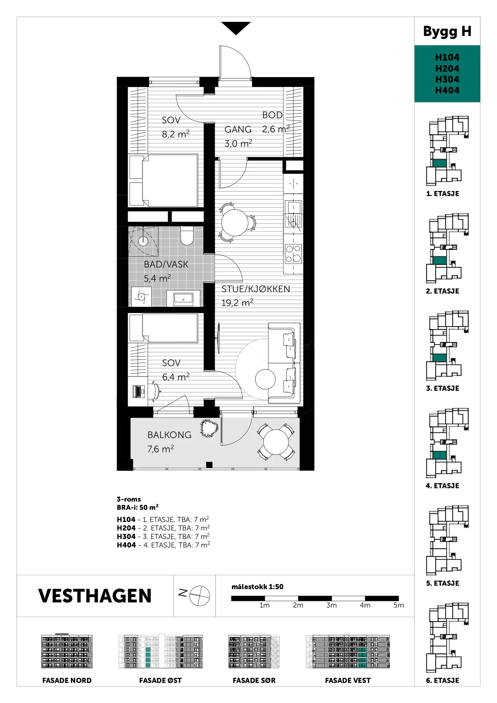 Plantegning - H304