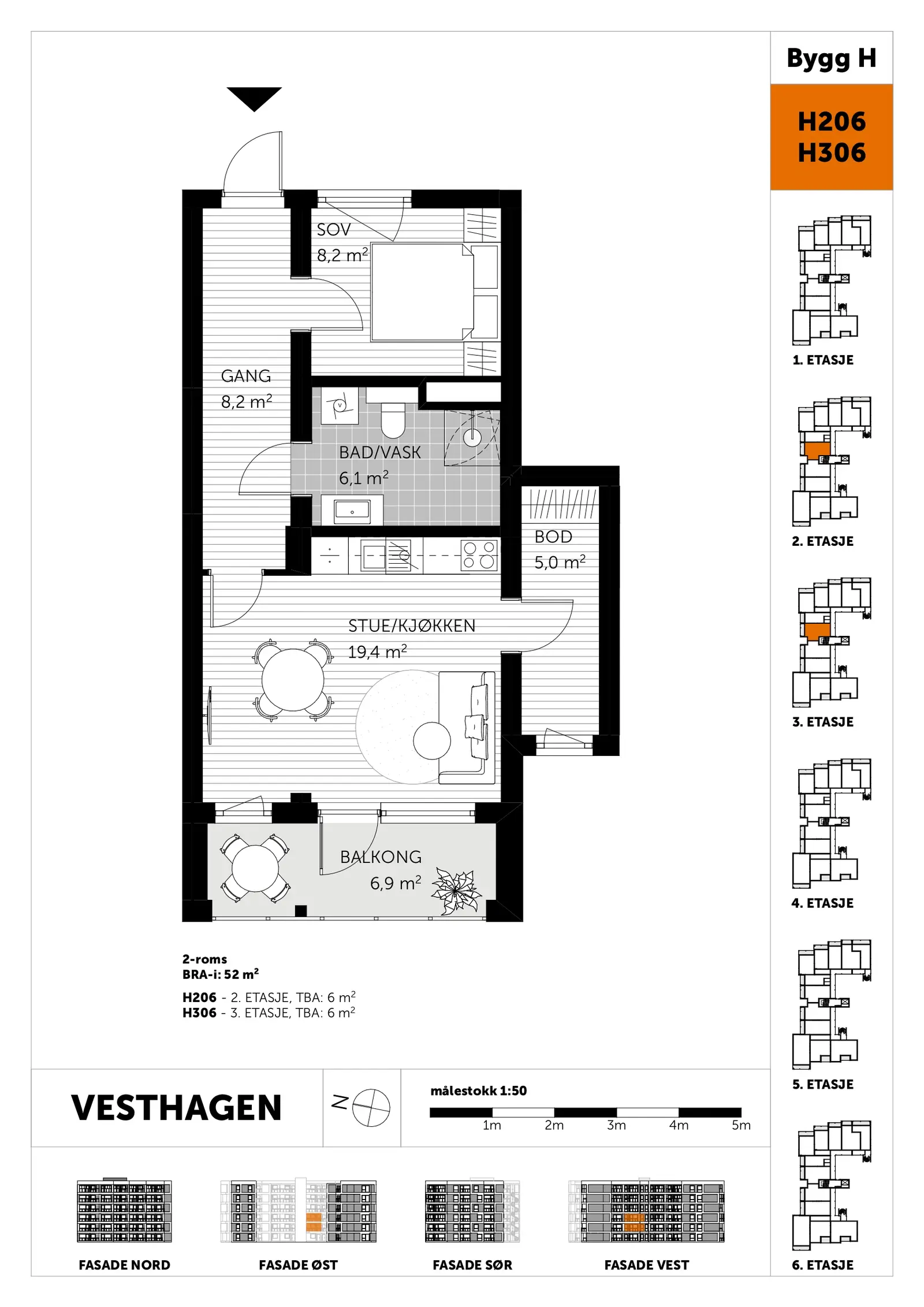 Plantegning - H306