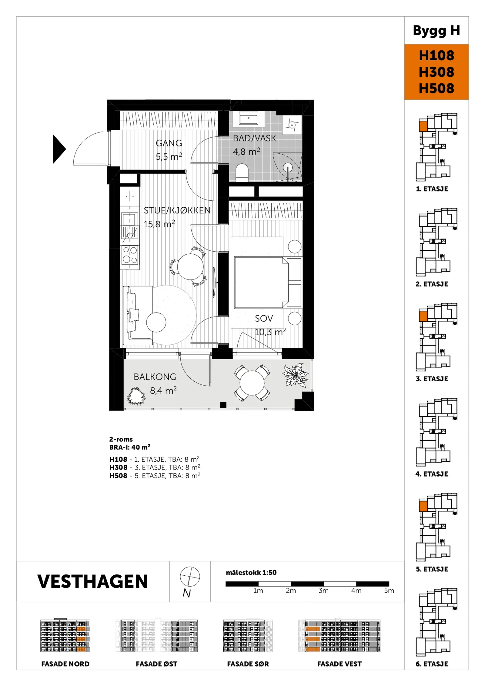 Plantegning - H308