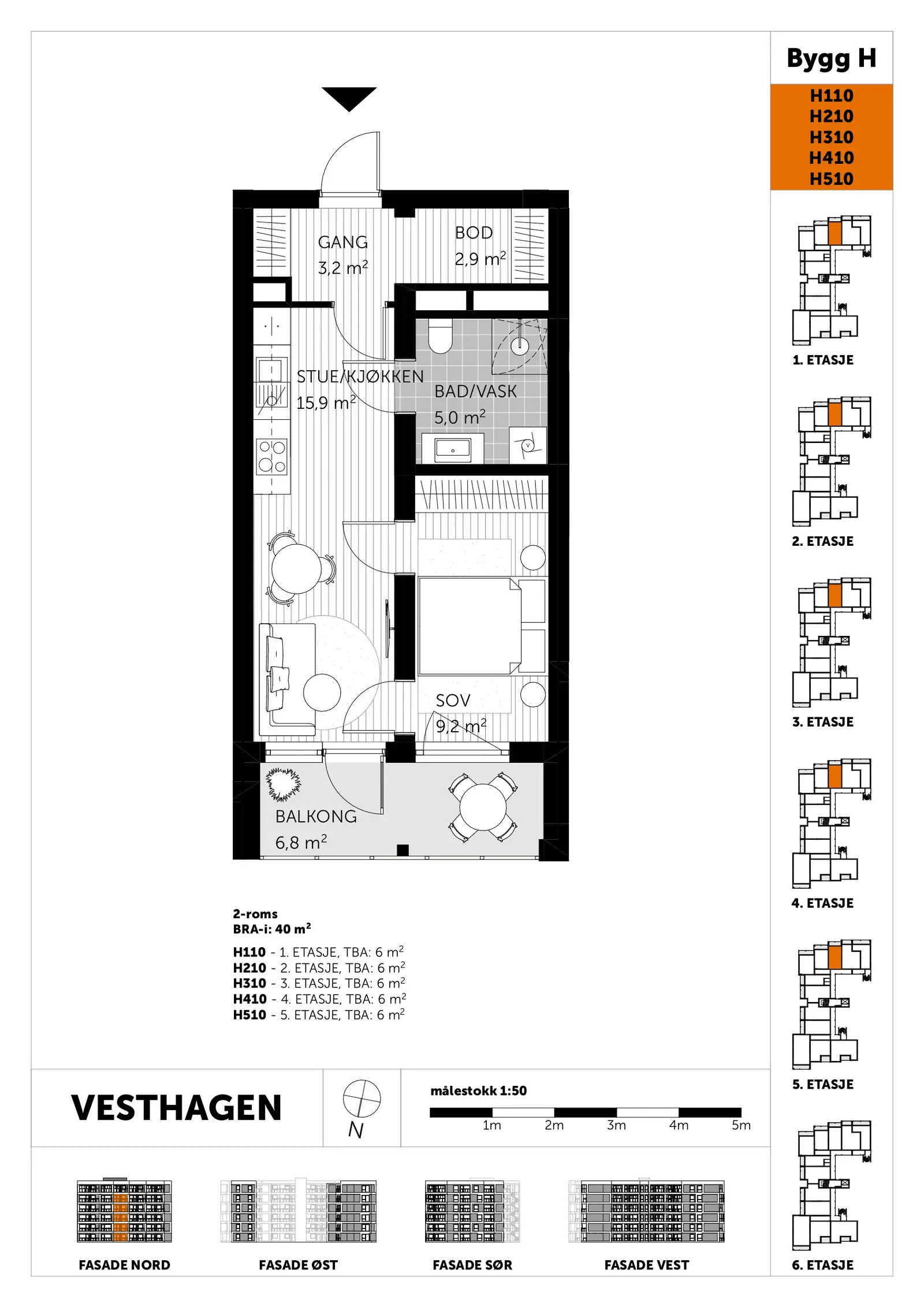 Plantegning - H310