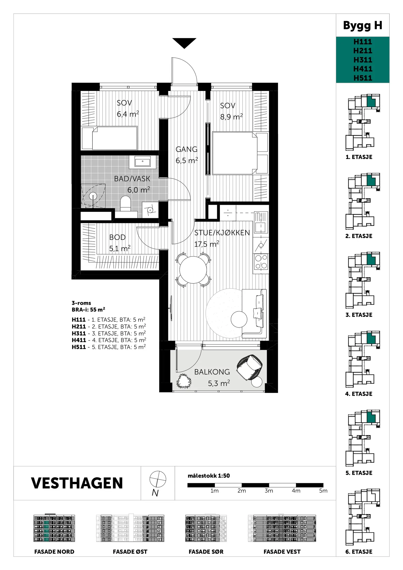 Plantegning - H311