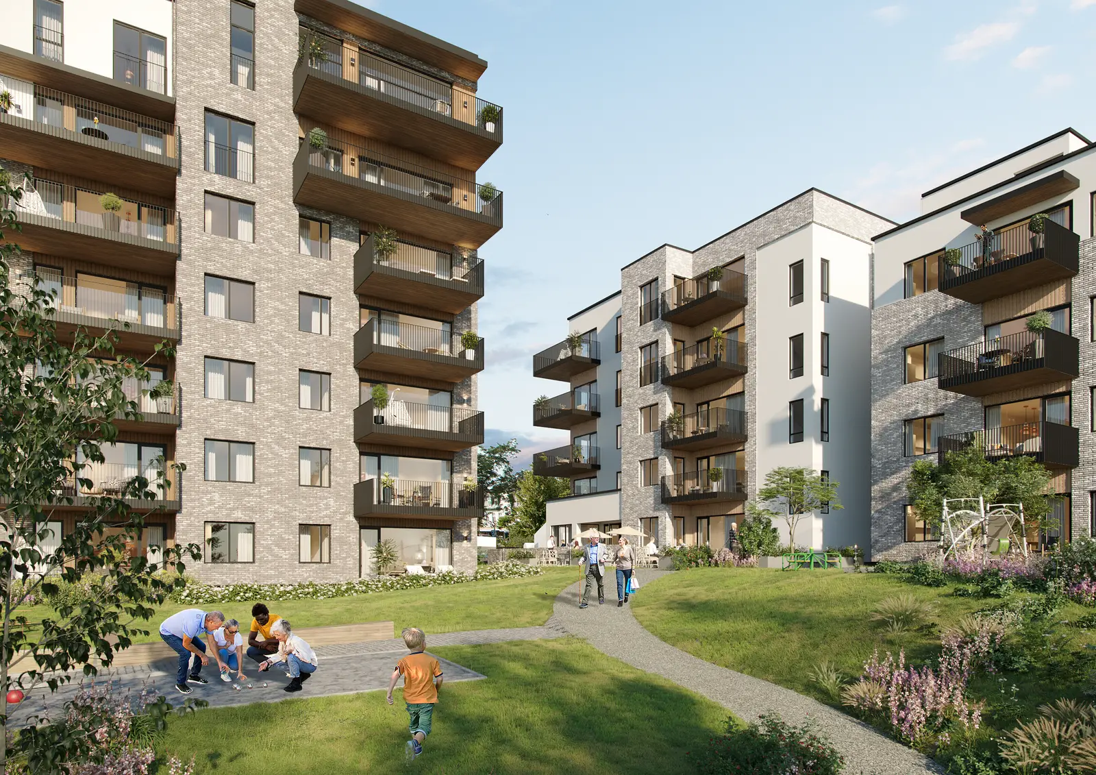 Området Meierihagen vil bestå av moderne kvalitetsleiligheter med parker og friområder rundt. Et miljøvennlig alternativ med gode kvaliteter