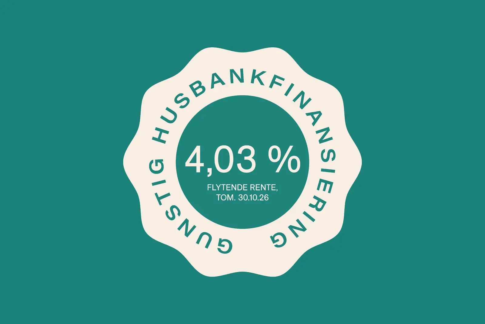 Vesthagen tilbyr deg nå gode betingelser: Gunstig finansiering fra Husbanken, med flytende rente på 4,03%, pr. 01.08.2026. Ta kontakt med me