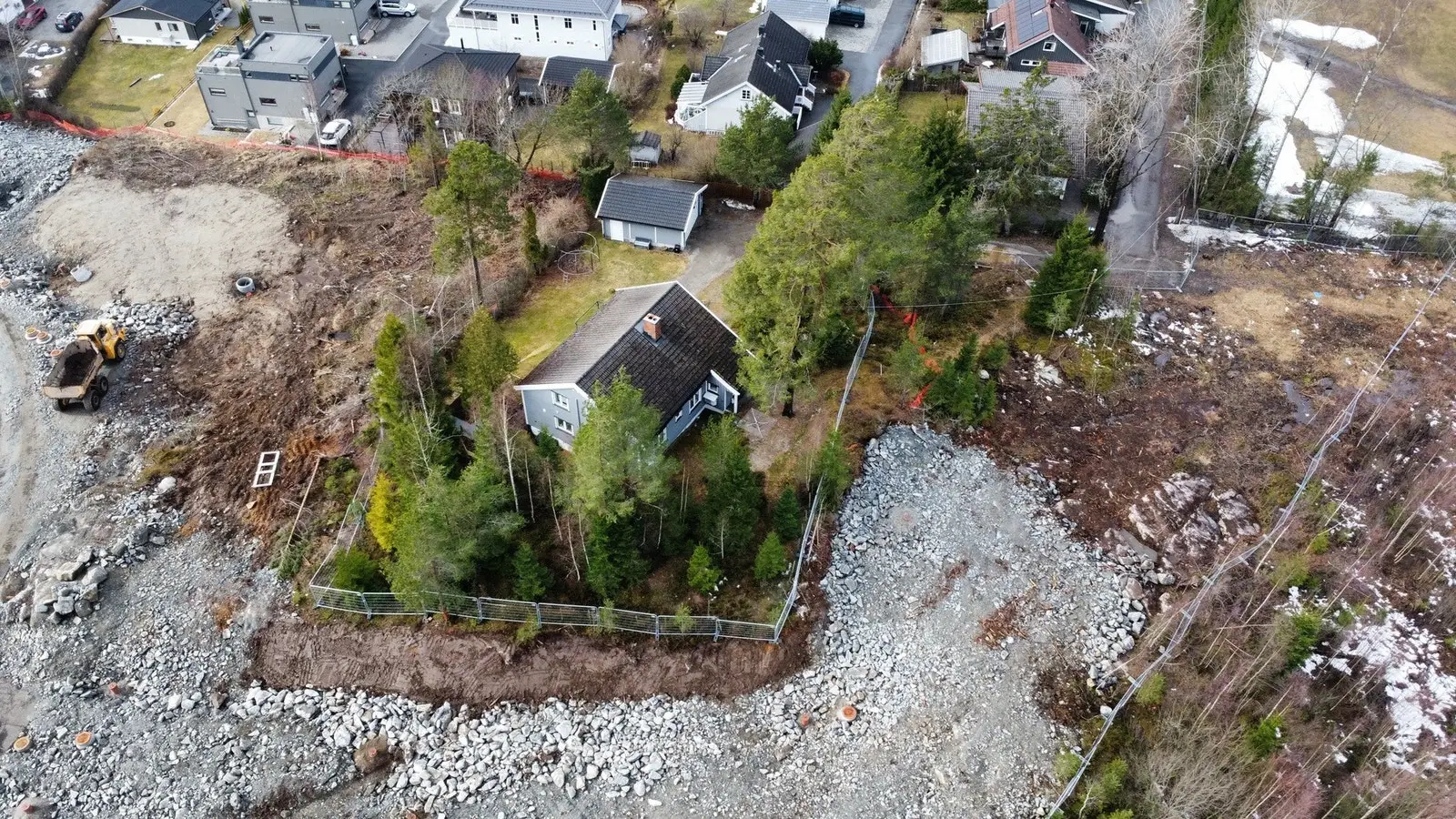 VA, strøm, fiber er etablert til tomtegrense